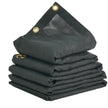 VEVOR Dump Truck Mesh Tarp, 7 x 18 ft, PVC Coated Black Heavy Duty Cover with 5.5