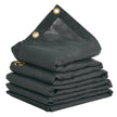 VEVOR Dump Truck Mesh Tarp, 7 x 18 ft, PVC Coated Black Heavy Duty Cover with 5.5