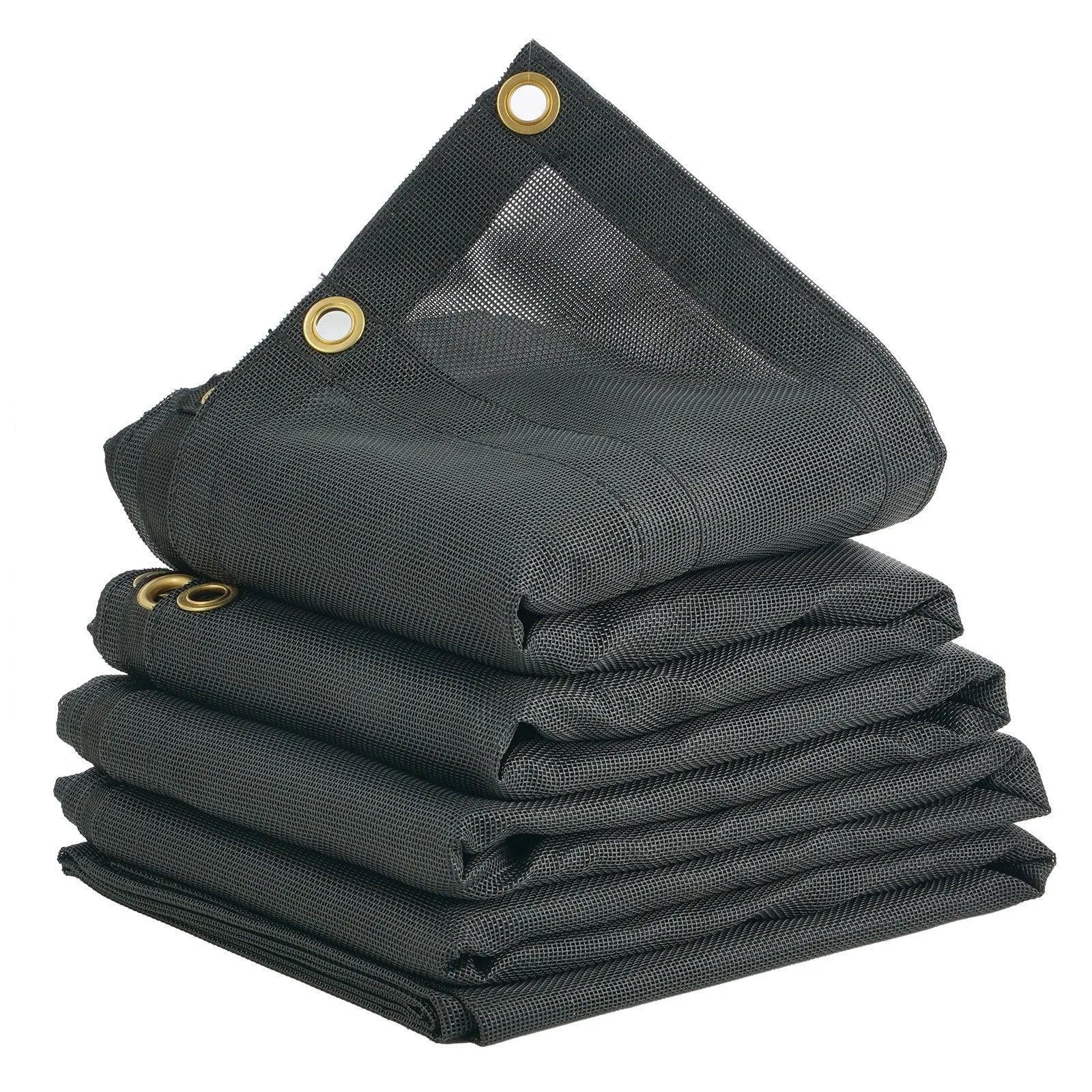 VEVOR Dump Truck Mesh Tarp, 7 x 22 ft, PVC Coated Black Heavy Duty Cover with 5.5