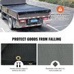 VEVOR Dump Truck Mesh Tarp, 8 x 18 ft, PVC Coated Black Heavy Duty Cover with 5.5