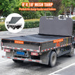 VEVOR Dump Truck Mesh Tarp, 8 x 18 ft, PVC Coated Black Heavy Duty Cover with 5.5