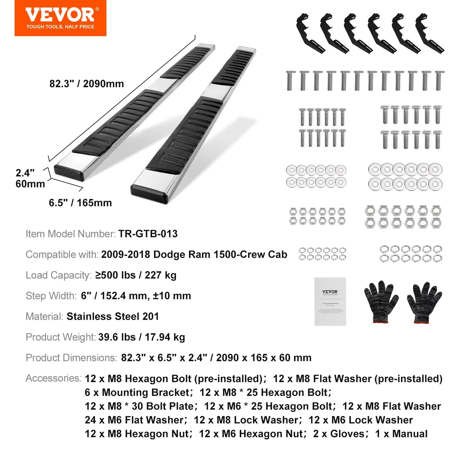 VEVOR Running Boards, 6