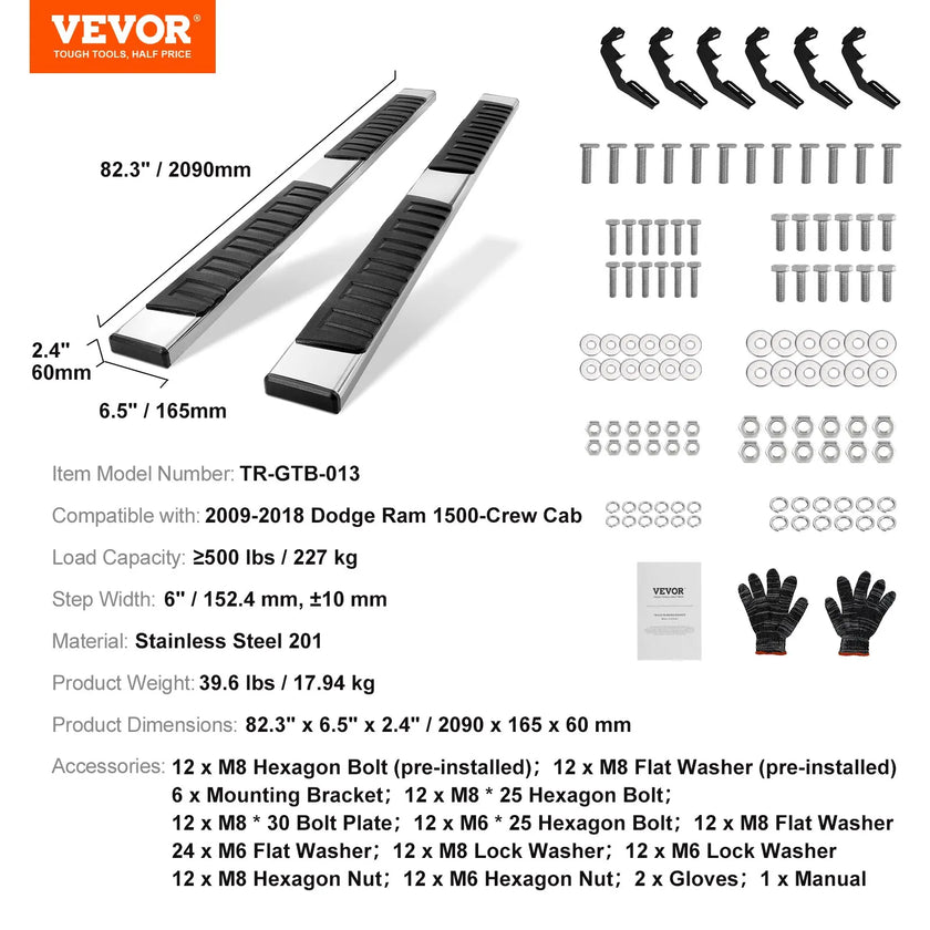 VEVOR Running Boards, 6