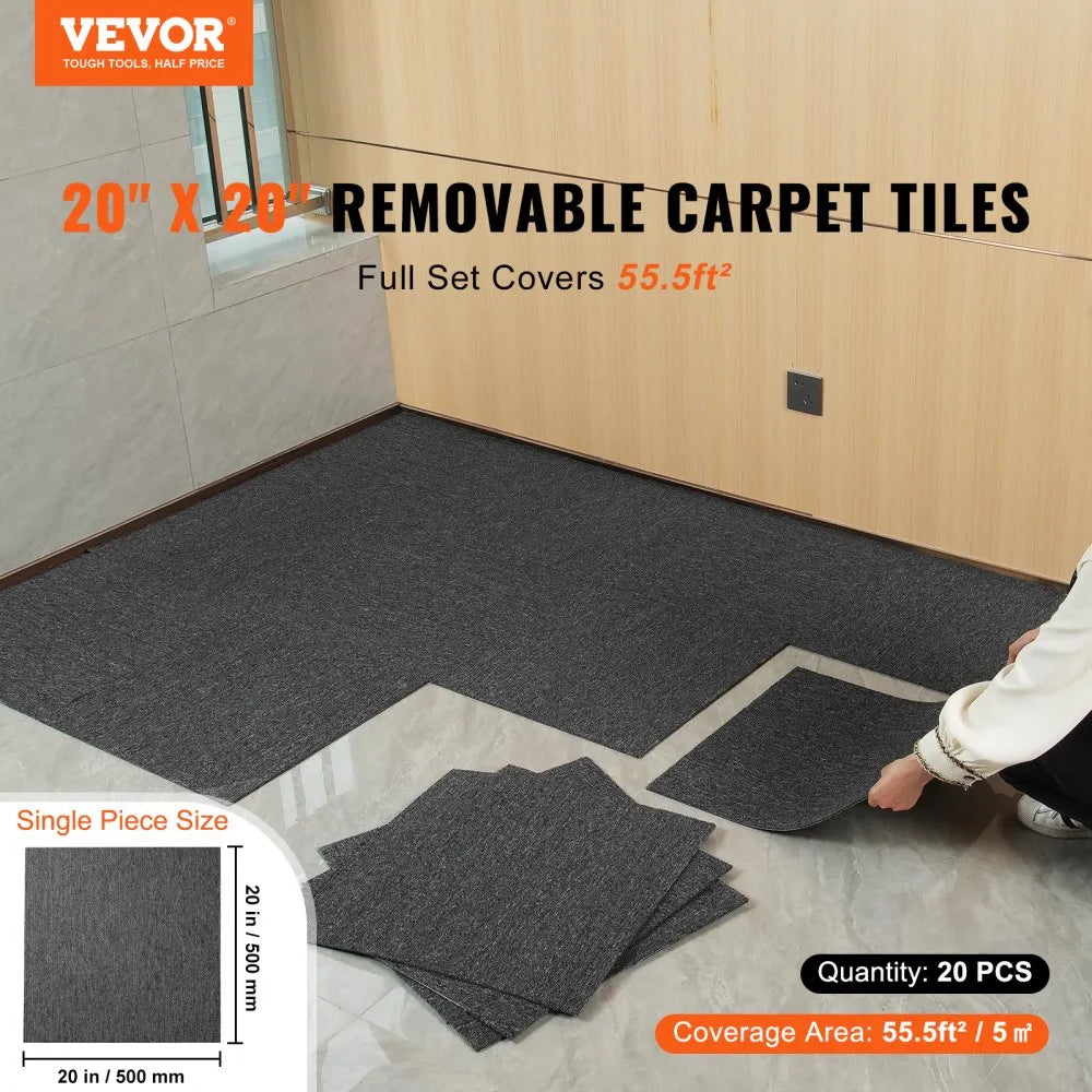 VEVOR Carpet Tiles Reusable, 20