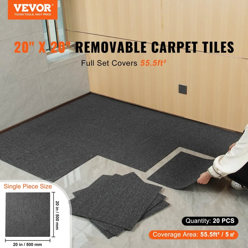 VEVOR Carpet Tiles Reusable, 20