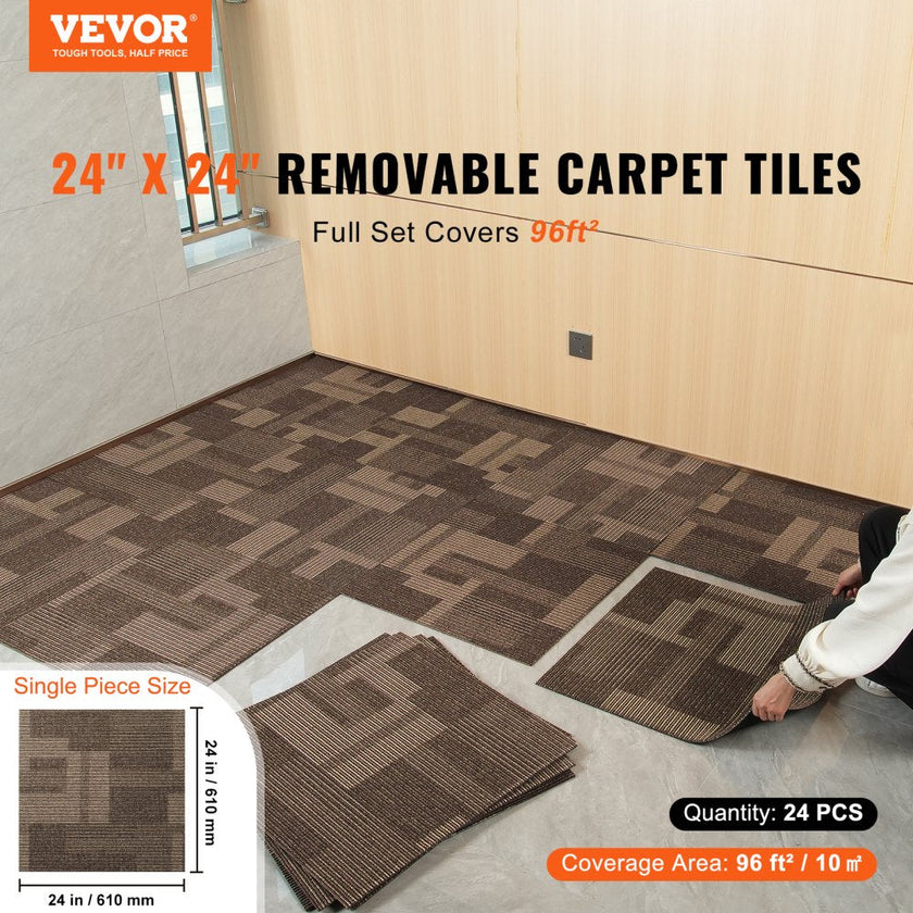 VEVOR Carpet Tiles Reusable, 24