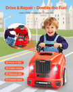VEVOR Engine Toy Kids Mechanic Car Repair Set with Removable Parts Red