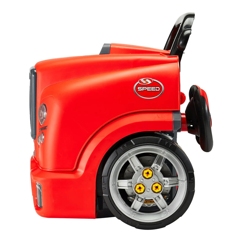 VEVOR Engine Toy Kids Mechanic Car Repair Set with Removable Parts Red