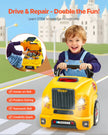 VEVOR Engine Toy Kids Mechanic Car Repair Set with Removable Parts Yellow