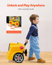 VEVOR Engine Toy Kids Mechanic Car Repair Set with Removable Parts Yellow