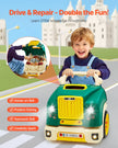 VEVOR Engine Toy Kids Mechanic Car Repair Set with Removable Parts Green