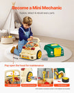VEVOR Engine Toy Kids Mechanic Car Repair Set with Removable Parts Green