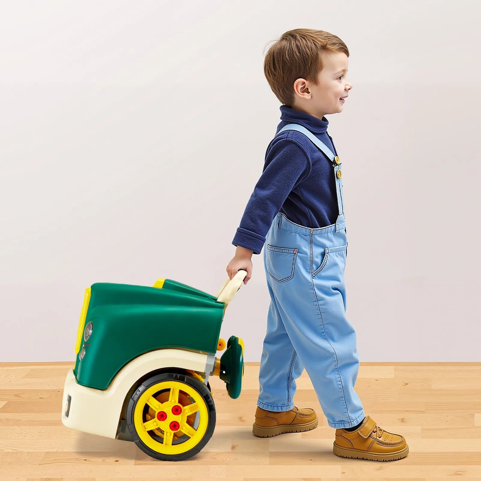 VEVOR Engine Toy Kids Mechanic Car Repair Set with Removable Parts Green