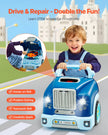 VEVOR Engine Toy Kids Mechanic Car Repair Set with Removable Parts Blue