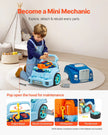 VEVOR Engine Toy Kids Mechanic Car Repair Set with Removable Parts Blue