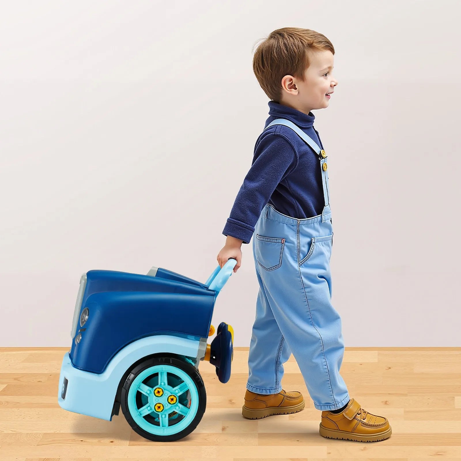 VEVOR Engine Toy Kids Mechanic Car Repair Set with Removable Parts Blue