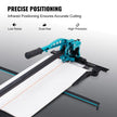 VEVOR Manual Tile Cutter, 32 inch, Porcelain Ceramic Tile Cutter with Tungsten Carbide Cutting Wheel, Infrared Positioning, Anti-Skid Feet, Durable Rails for professional installers or beginners