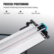 VEVOR Manual Tile Cutter, 48 inch, Porcelain Ceramic Tile Cutter with Tungsten Carbide Cutting Wheel, Infrared Positioning, Anti-Skid Feet, Double Rails for professional installers or beginners