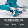 VEVOR Manual Tile Cutter, 48 inch, Porcelain Ceramic Tile Cutter with Tungsten Carbide Cutting Wheel, Infrared Positioning, Anti-Skid Feet, Double Rails for professional installers or beginners