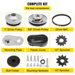 VEVOR Torque Converter 4-7HP Go Kart Clutch 1Inch Replaces Comet TAV2 Manco 10T 40 or 41 and 12T 35 Chain Drive Belt (1\