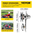 VEVOR Torque Converter 4-7HP Go Kart Clutch 1Inch Replaces Comet TAV2 Manco 10T 40 or 41 and 12T 35 Chain Drive Belt (1\
