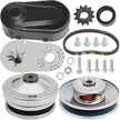 VEVOR Torque Converter 4-7HP Go Kart Clutch 1Inch Replaces Comet TAV2 Manco 10T 40 or 41 and 12T 35 Chain Drive Belt (1\