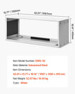 VEVOR Air Conditioner Wall Sleeve 42 in Universal Through the Wall AC Sleeve