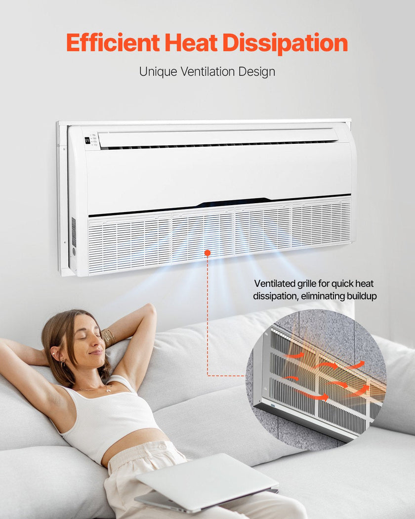 VEVOR Air Conditioner Wall Sleeve 42 in with Exterior Grille Wall AC Sleeve