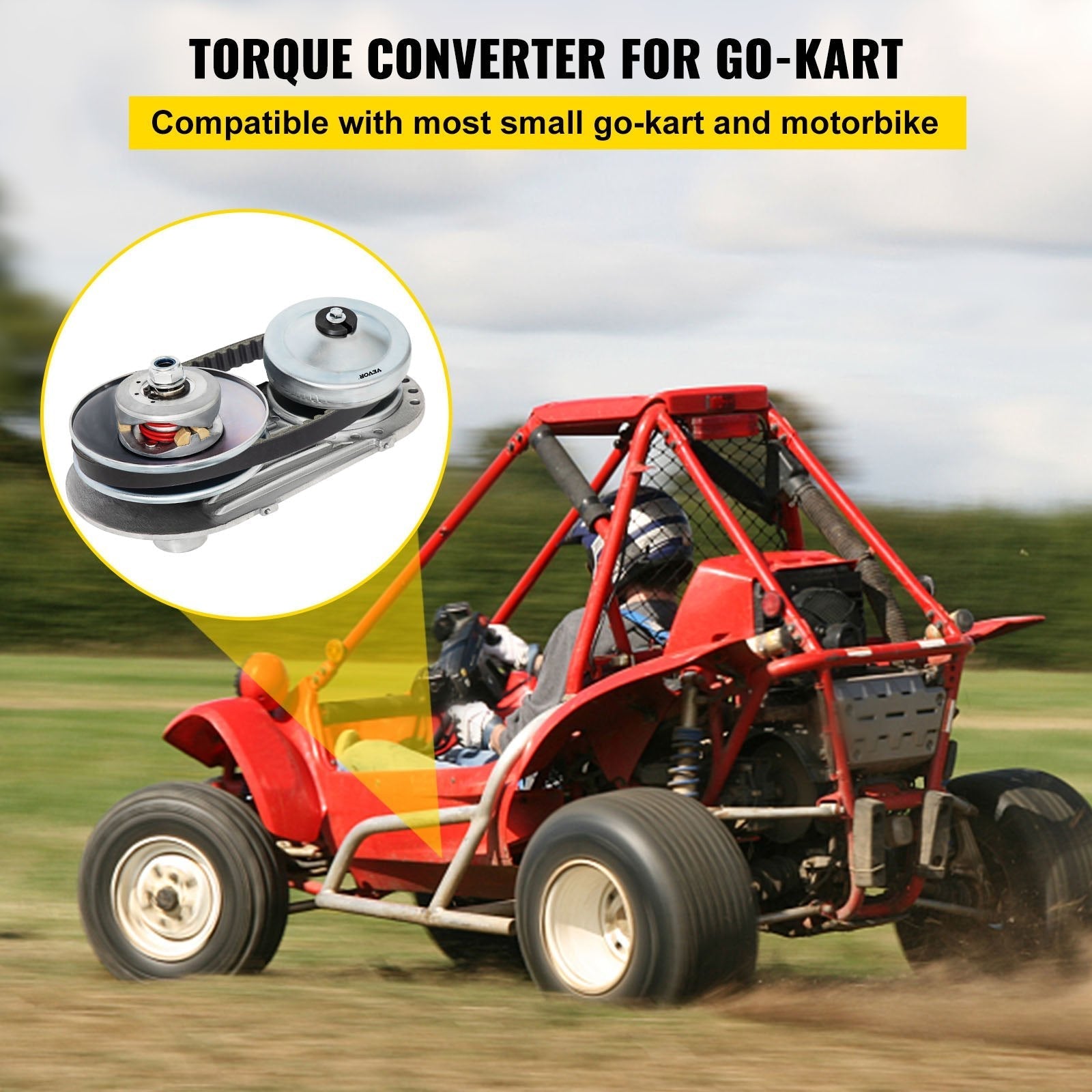 VEVOR Torque Converter CVT 2HP-7HP 3/4\