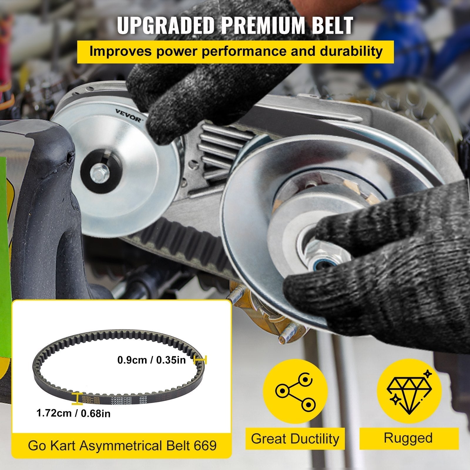 VEVOR Torque Converter CVT 2HP-7HP 3/4\