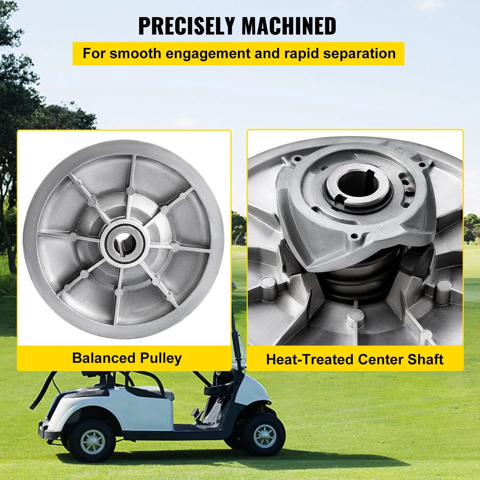 VEVOR Golf Cart High Torque Driven Clutch for Club Car DS & Precedent 1997 to Up Club Car 4-Cycle Gas Golf Cart Model