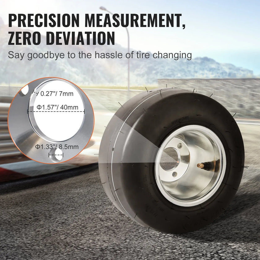 VEVOR Go Kart Tires and Rims, 10x4.5-5