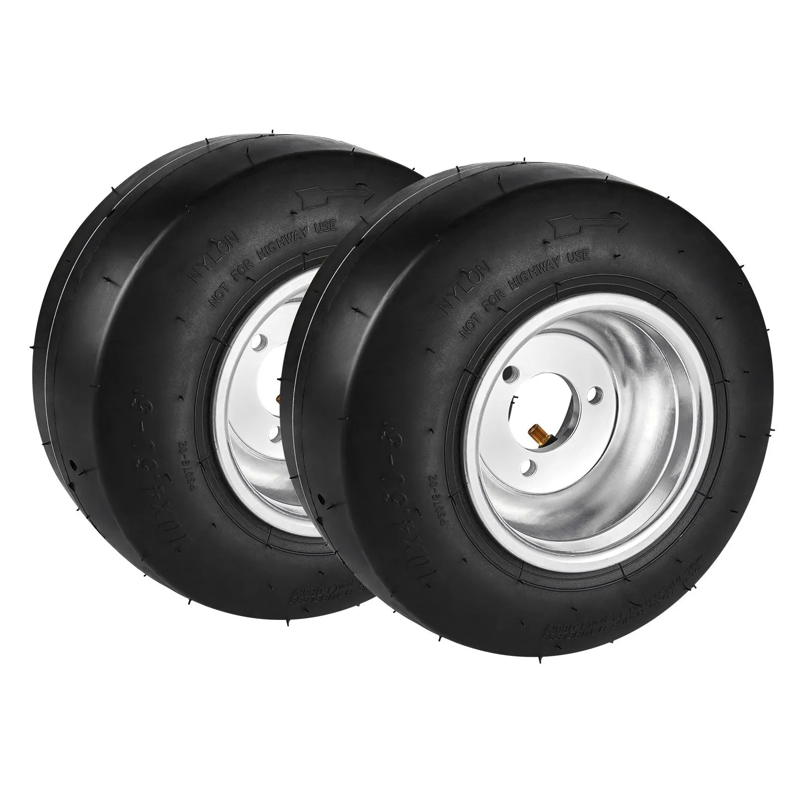 VEVOR Go Kart Tires and Rims, 10x4.5-5