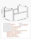 VEVOR Mini Split Ground Stand Adjustable Anti Vibration for 9000-60000 BTU