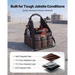 13-Inch Tool Bag with 45 Pockets – Heavy-Duty Open Top Tool Tote with Shoulder Strap
