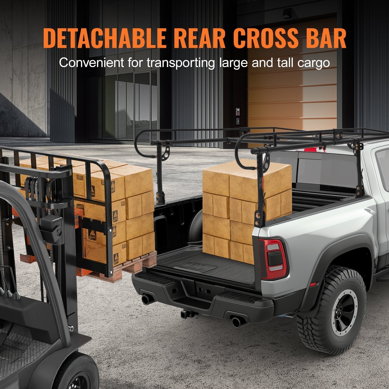 VEVOR Truck Rack Pick up Ladder Rack 1000lbs Capacity 43.3