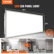 VEVOR 1 Pack 2x4 FT LED Flat Panel Light, 6000LM 50W, Surface Mount LED Drop Ceiling Light Fixture with Adjustable Color Temperature 3500K/4000K/5000K, Ultra Thin for Home Off Tested to UL Standards
