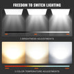 VEVOR 1 Pack 2x4 FT LED Flat Panel Light, 6000LM 50W, Surface Mount LED Drop Ceiling Light Fixture with Adjustable Color Temperature 3500K/4000K/5000K, Ultra Thin for Home Off Tested to UL Standards