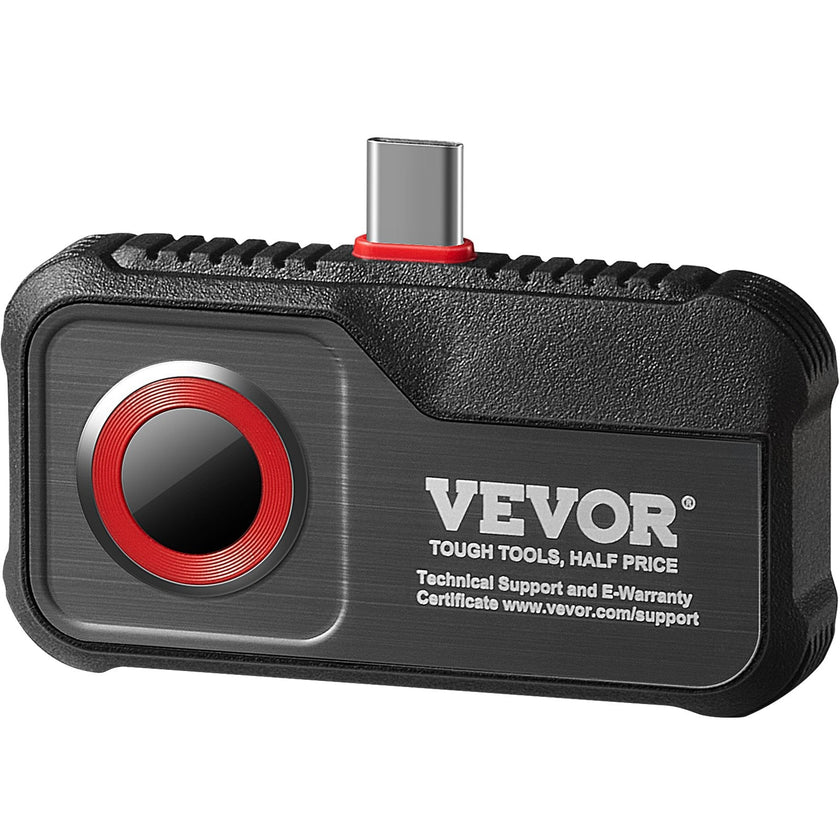VEVOR Thermal Imaging Camera for Android, 256 x 192 IR Resolution Infrared Thermal Imager with Visual Camera, 25Hz Refresh Rate Thermal Camera for Smartphone/Tablet, -4-1022°F Temperature Range, IP54