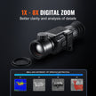 VEVOR Thermal Imager Monocular, 384x288 Resolution Hunting Imaging Telescope, IP54 Waterproof Thermal Camera with 1X -8X Zoom, 0.39