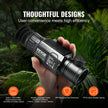 VEVOR Thermal Imager Monocular, 384x288 Resolution Hunting Imaging Telescope, IP54 Waterproof Thermal Camera with 1X -8X Zoom, 0.39