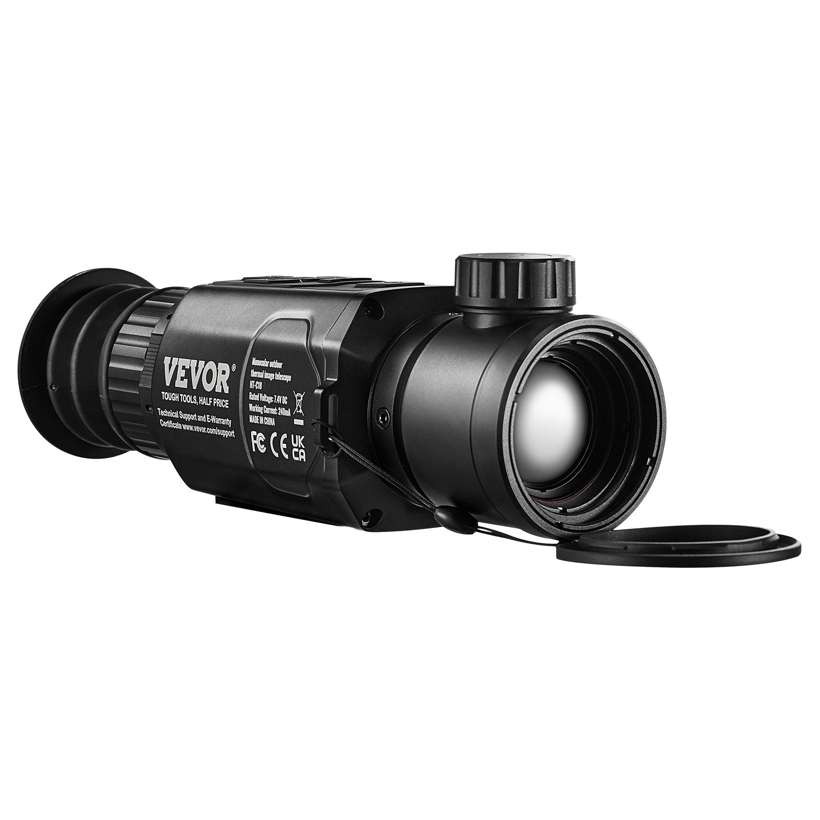 VEVOR Thermal Imager Monocular, 384x288 Resolution Hunting Imaging Telescope, IP54 Waterproof Thermal Camera with 1X -8X Zoom, 0.39