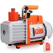 VEVOR 1/3 HP 2 Stage Rotary Vane Vacuum Pump, 5 CFM, 120V Air Conditioning Vacuum Pump, 1/4