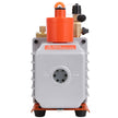 VEVOR 1/3 HP 2 Stage Rotary Vane Vacuum Pump, 5 CFM, 120V Air Conditioning Vacuum Pump, 1/4