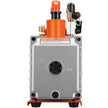 VEVOR 1/2 HP 2 Stage Rotary Vane Vacuum Pump, 5 CFM, 115V Air Conditioning Vacuum Pump, 1/4