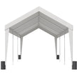 VEVOR Carport, Heavy Duty 10x20ft Car Canopy, Outdoor Garage Shelter with 8 Reinforced Poles and 4 Weighted Bags, UV Resistant Waterproof Portable Instant Car Garage Tent for Party Garden Boat, White