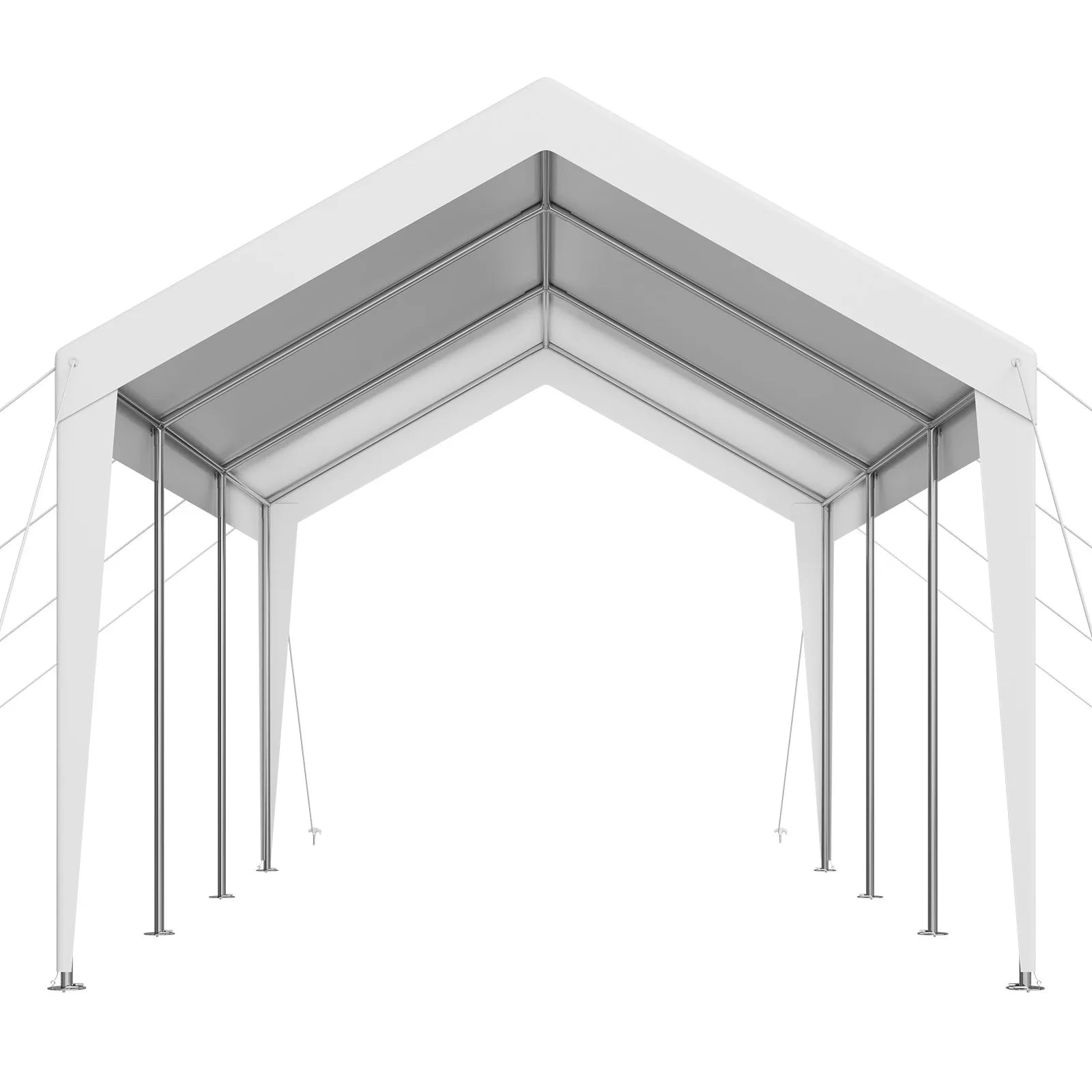 VEVOR Carport Car Canopy 10 x 20 FT Heavy Duty Portable Car Shelter Tent White