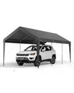 VEVOR Carport Car Canopy 10 x 20 FT Heavy Duty Portable Car Shelter Tent Grey