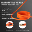 VEVOR Retractable Air Hose Reel 3/8 IN x 50 FT Hybrid Air Hose Max 300 PSI