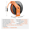 VEVOR Retractable Air Hose Reel 3/8 IN x 100 FT Rubber Air Hose Reel Max 300 PSI
